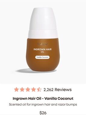 Bushbalm Vanilla Coconut Ingrown Hair Oil